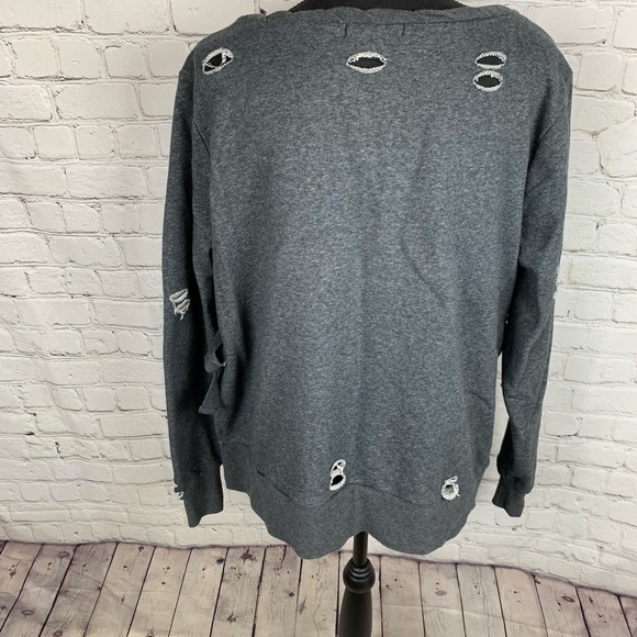 Romeo & Juliet couture distressed sweatshirt - Picture 5 of 5